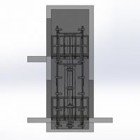 Wizualizacja windy towarowej - 750kg